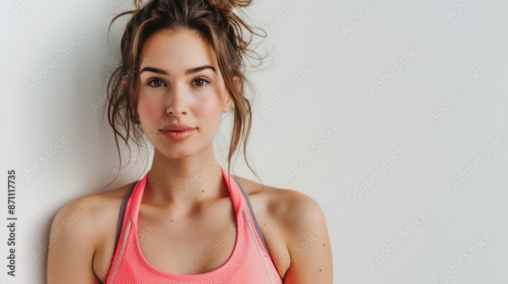 femme motivée, sportive, prête à combattre la vie femme motivée, sportive, prête à combattre la vie