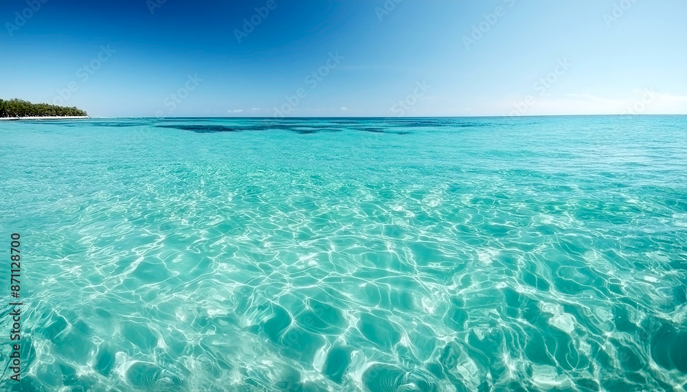 Obraz premium エメラルドグリーンの南国の海の風景
