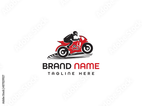 Race Business Logo Design Vector Template.