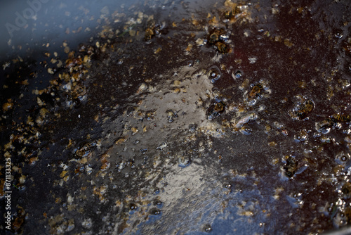 Honey just from bee house. . High quality photo