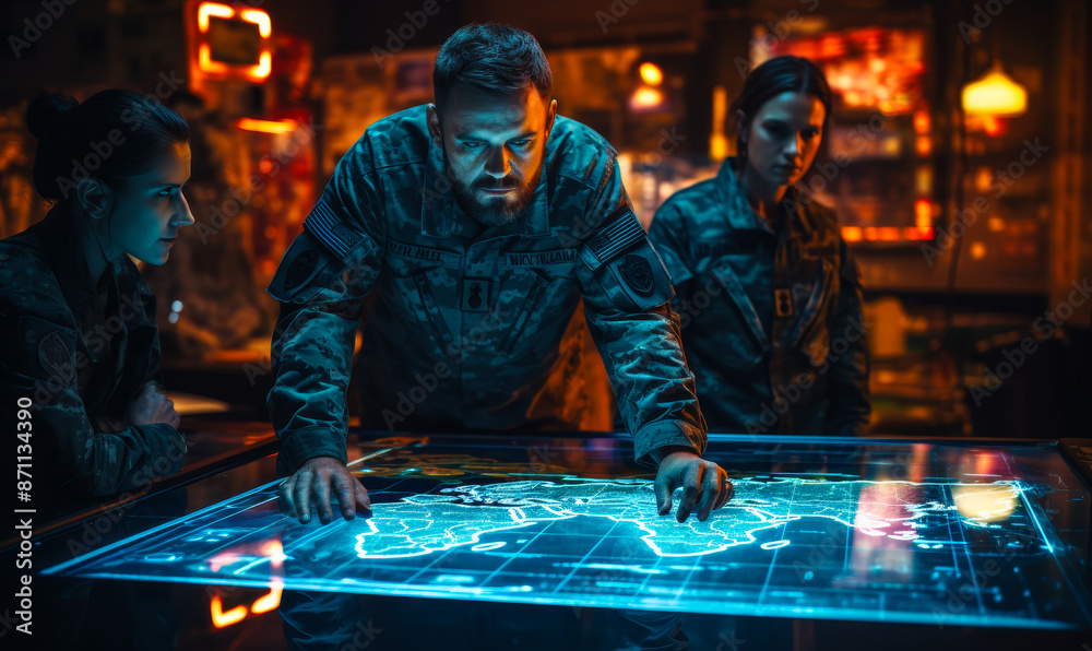 Advanced Satellite Recon: Augmented Reality Table Maps Enemy Bases for Military Intel Specialists Advanced Satellite Recon: Augmented Reality Table Maps Enemy Bases for Military Intel Specialists
