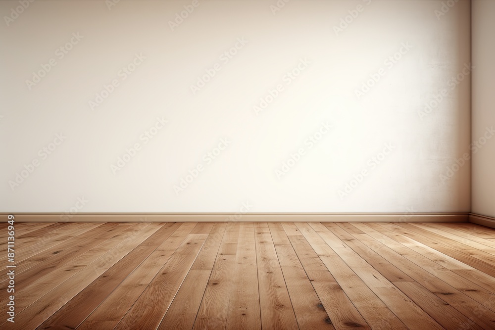 Mockup Ready: Empty Wall, Wooden Floor, and Window Glare Mockup Ready: Empty Wall, Wooden Floor, and Window Glare