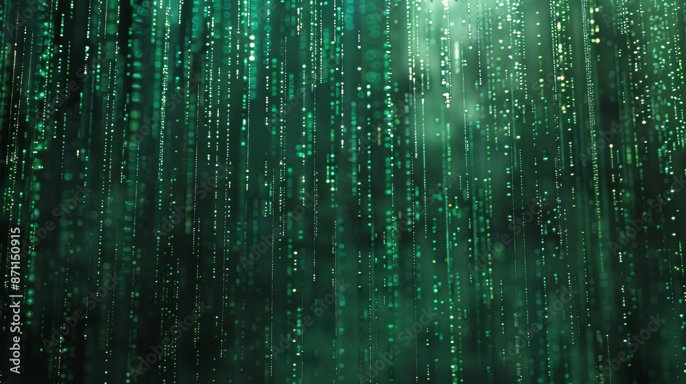 Abstract Green Digital Data Rain Pattern
Abstract Green Digital Data Rain Pattern