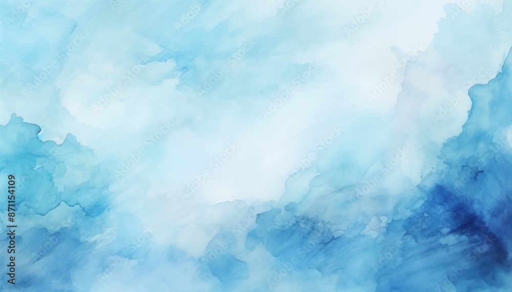 Fototapeta premium blue sky watercolor background