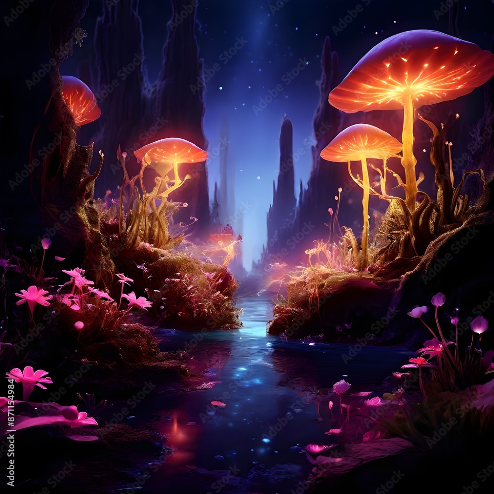 Naklejka premium landscape with a tale