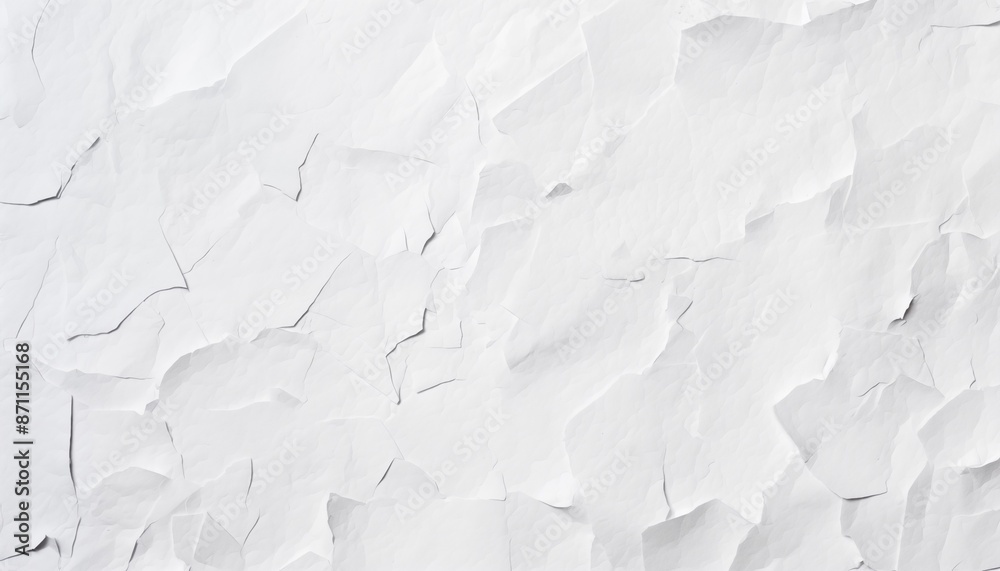 Obraz premium white crumpled paper texture