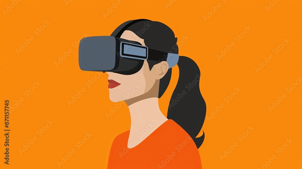 an image of a person using VR and AR googles an image of a person using VR and AR googles