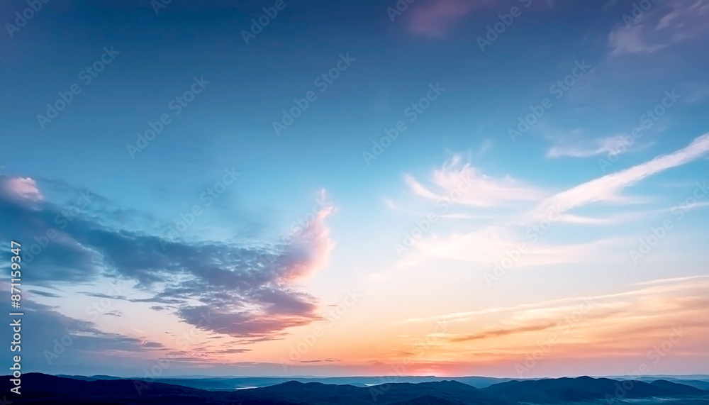 Fototapeta premium 夕焼けの美しい景色