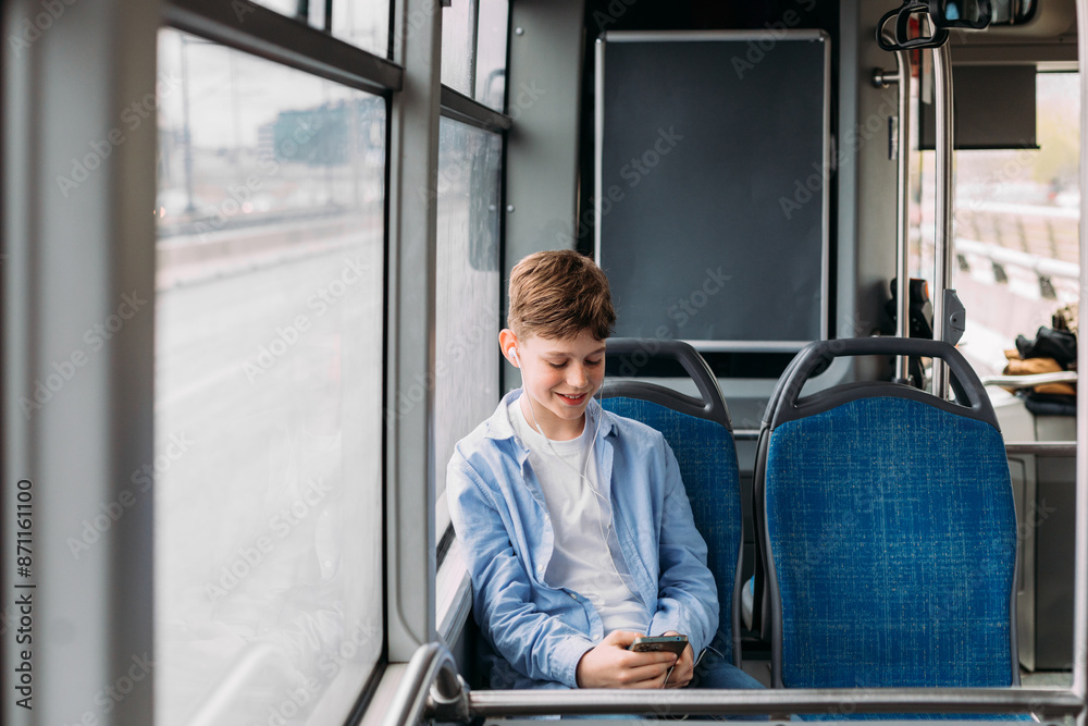 Boy on bus Boy on bus
