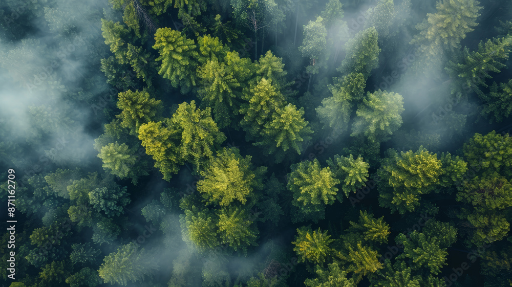 forest trees in the fog forest trees in the fog