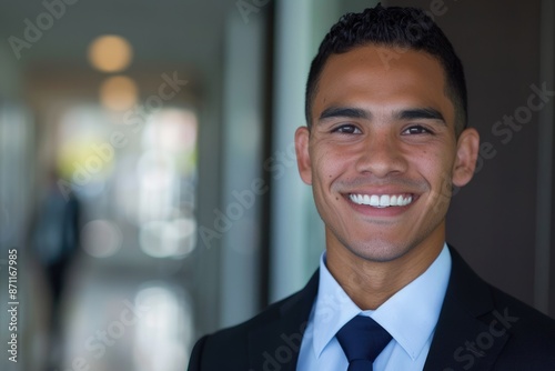 Latino Business. Portrait of a Successful Hispanic Corporate Businessman © Serhii