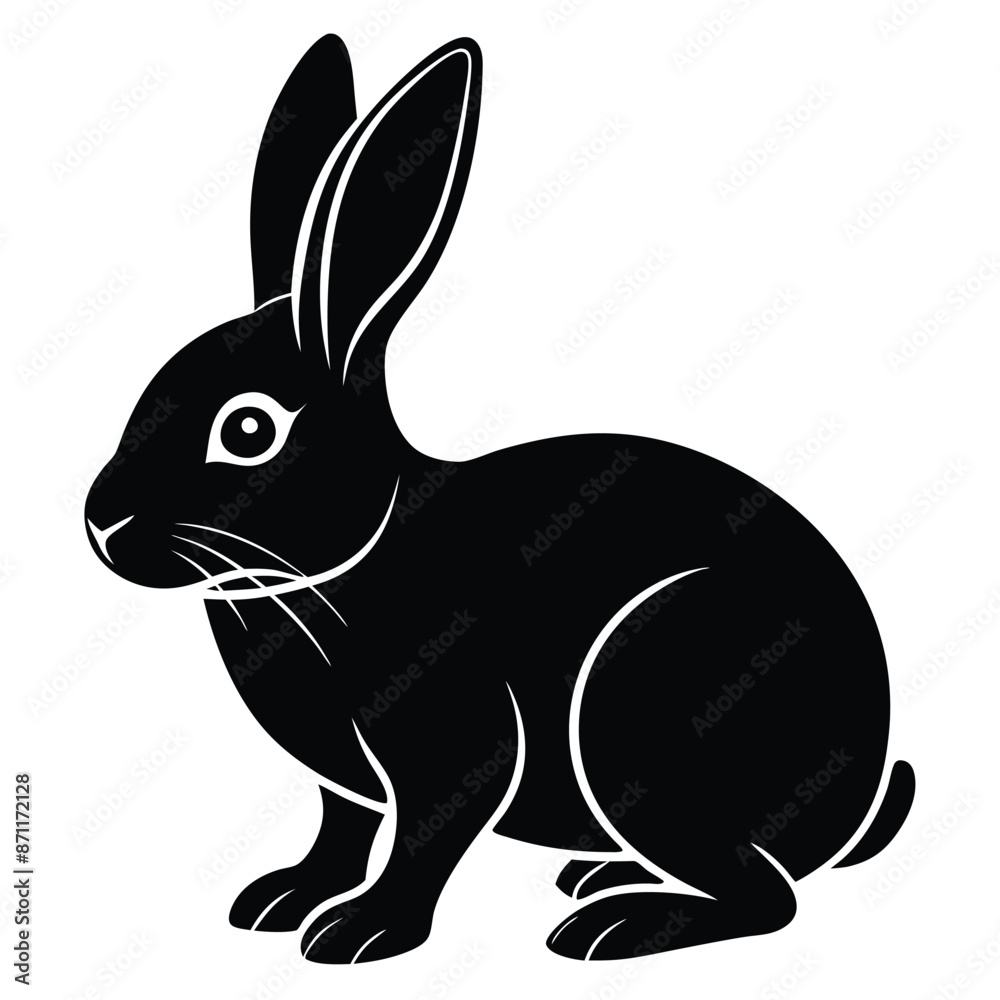 Obraz premium A cute rabbit vector illustration eps file