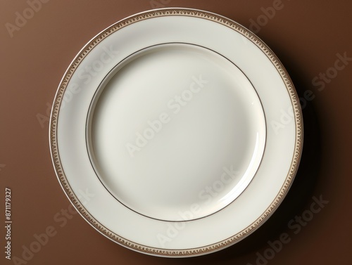 A second opulent golden plate with intricate designs photo