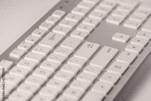 computer keyboard close up