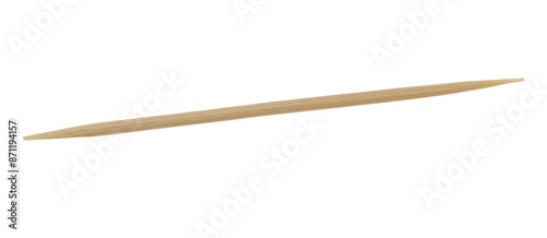 Wooden toothpick isolated on white background, clipping path
 photo