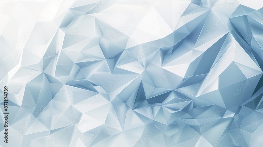 Futuristic Polygonal Design for Corporate Presentations in Cool Blues and Grays Futuristic Polygonal Design for Corporate Presentations in Cool Blues and Grays