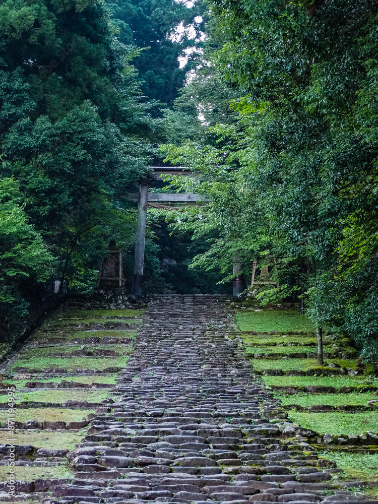 石畳の道　平泉寺　福井県勝山市