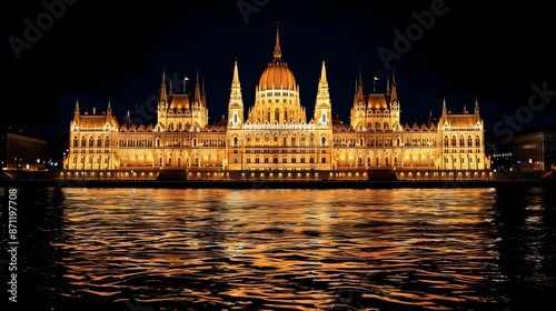 Night Parliament in Budapest © Michal