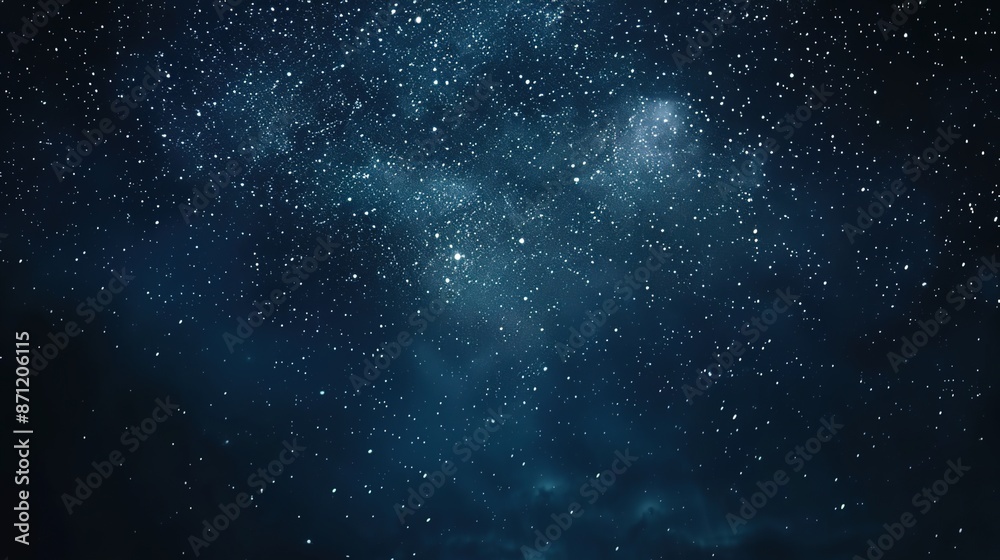 Illuminated Mystery: Mesmerizing Night Sky with Twinkling Stars Illuminated Mystery: Mesmerizing Night Sky with Twinkling Stars