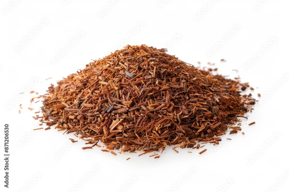 Pile of red tea alone on white Pile of red tea alone on white