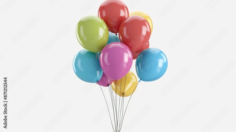 A collection of colorful balloons drifting through the sky A collection of colorful balloons drifting through the sky