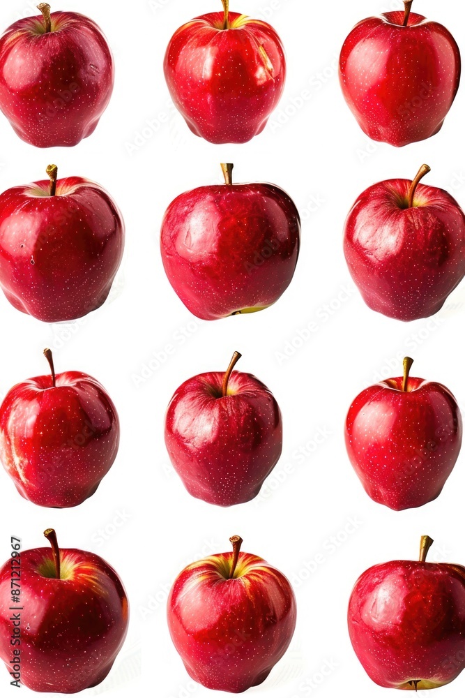 A pile of red apples stacked on top of each other, suitable for use in still life photography or as a symbol in editorial content A pile of red apples stacked on top of each other, suitable for use in still life photography or as a symbol in editorial content