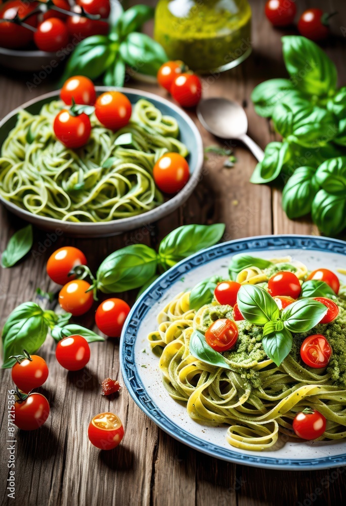 vibrant basil pesto freshly made pasta, homemade, noodles, green, sauce, italian, cuisine, delicious, aromatic, herbs, vegetarian, meal, dinner, cooking, recipe vibrant basil pesto freshly made pasta, homemade, noodles, green, sauce, italian, cuisine, delicious, aromatic, herbs, vegetarian, meal, dinner, cooking, recipe