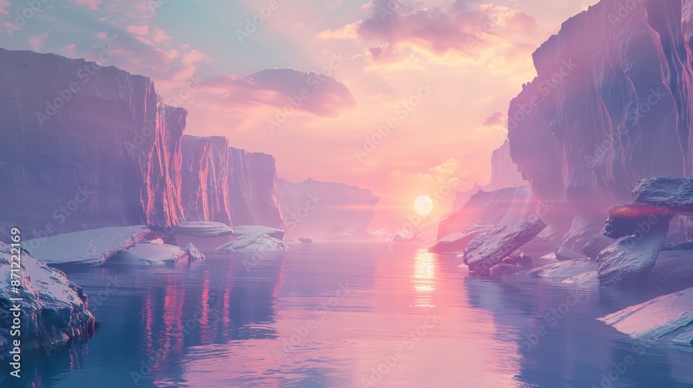 Naklejka premium Experience a mesmerizing