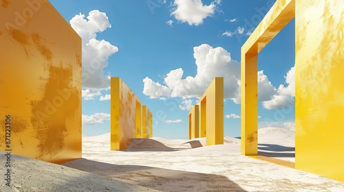 Imagine a concise 3D render