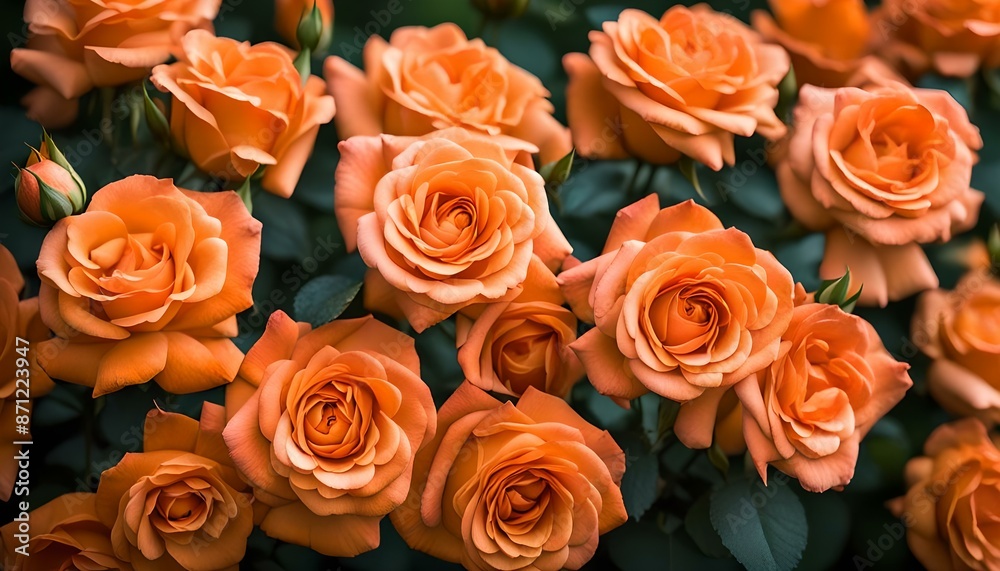 closeup of orange roses closeup of orange roses