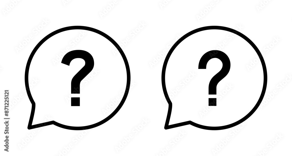 Question Icon vector isolated on white background. Question mark sign. help icon. Faq Question Icon vector isolated on white background. Question mark sign. help icon. Faq