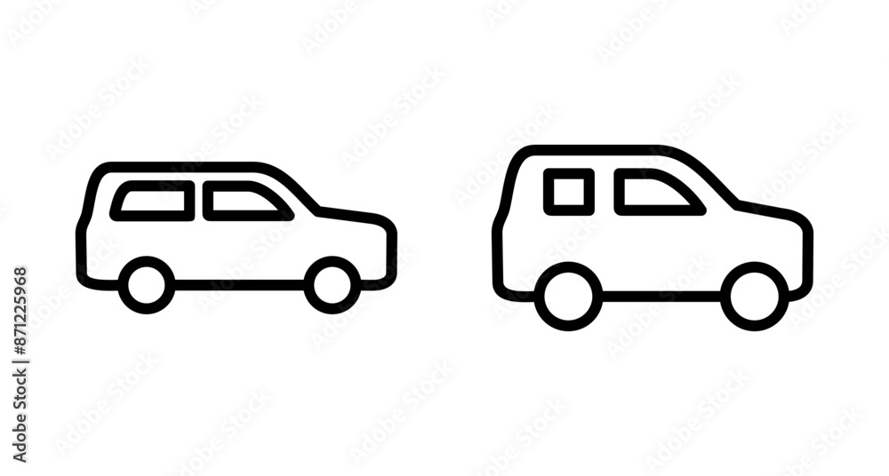 Car icon vector isolated on white background. Car icon vector. Car icon vector isolated on white background. Car icon vector.