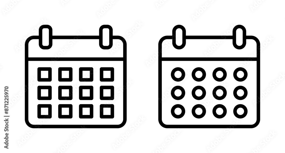 calendar icon vector isolated on white background. Calender symbol. Calendar vector icon. Deadline. Date. Time calendar icon vector isolated on white background. Calender symbol. Calendar vector icon. Deadline. Date. Time