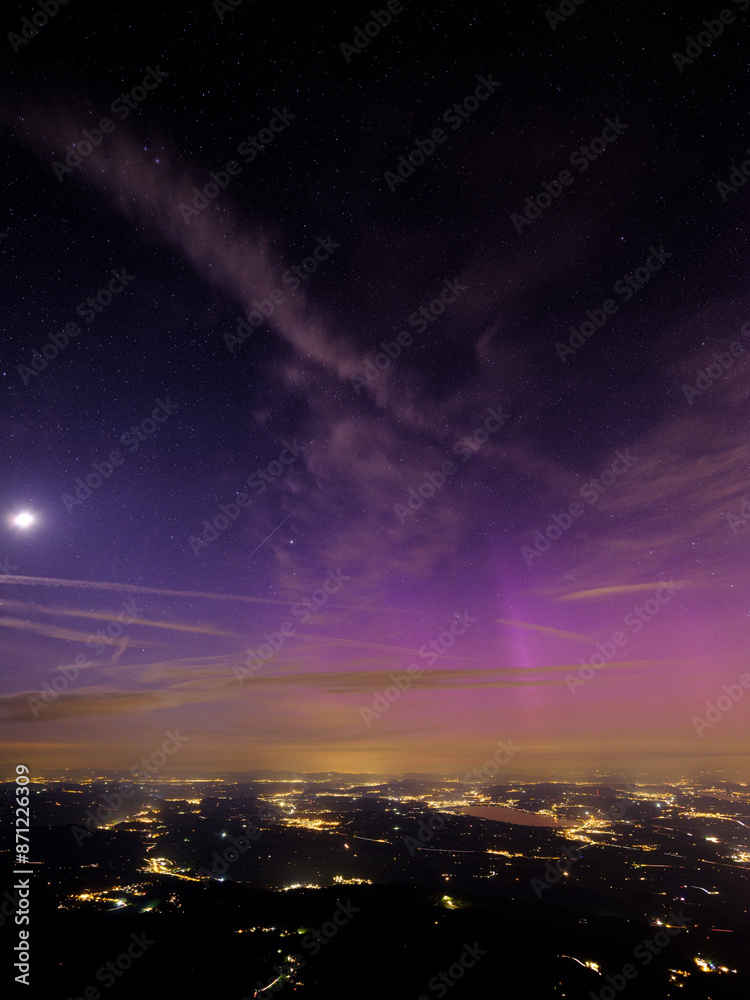 Polar lights above Switzerland Polar lights above Switzerland