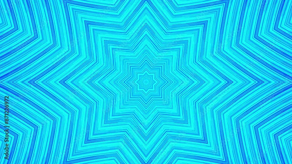 A blue star with a blue background animation, seamless looped. 4k video A blue star with a blue background animation, seamless looped. 4k video