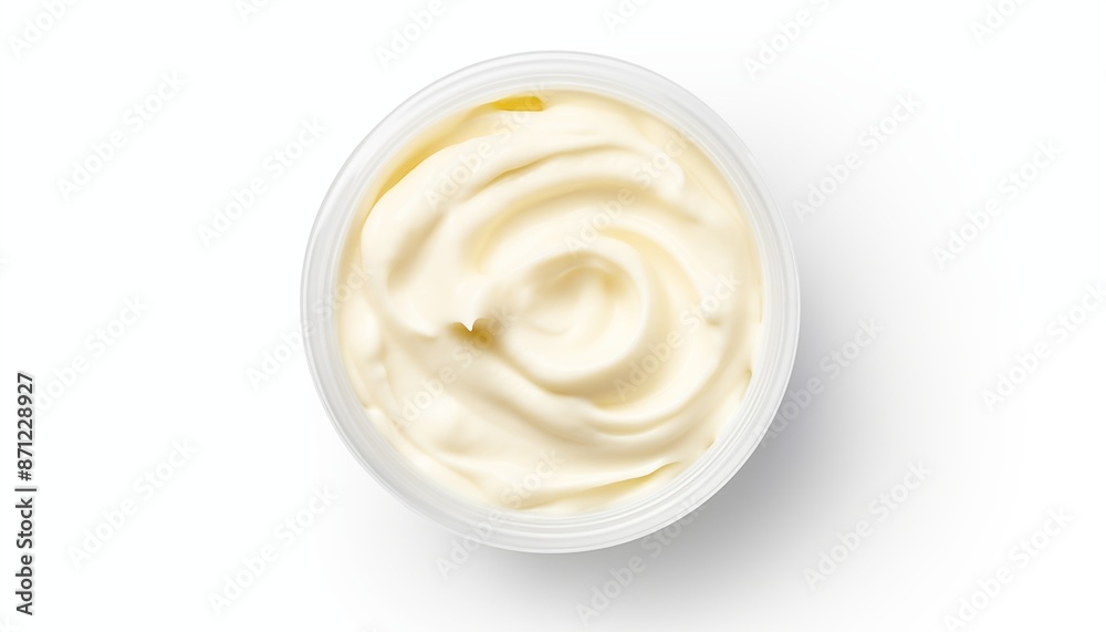 bowl, jar of cream bowl, jar of cream