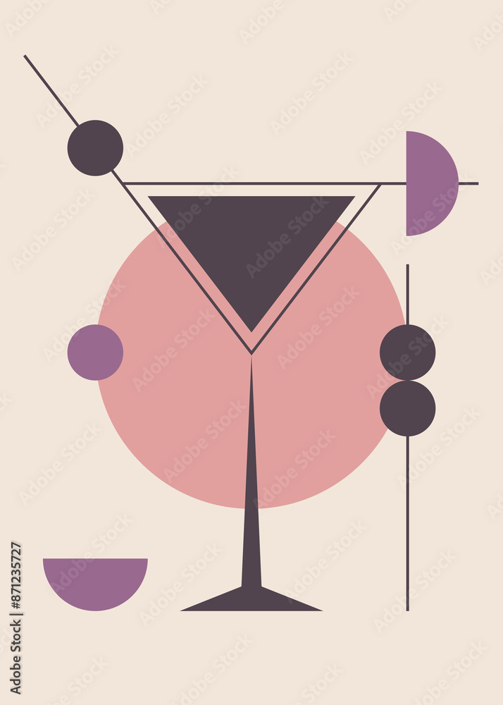 Geometric cocktail. Geometric cocktail.