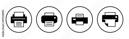 Print icon set. printer icon vector.