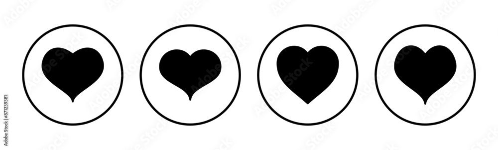 Love icon set. Heart icon vector. Like icon vector. Love icon set. Heart icon vector. Like icon vector.