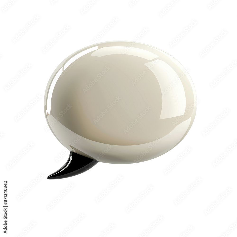 3D Glossy Speech Bubble 3D Glossy Speech Bubble