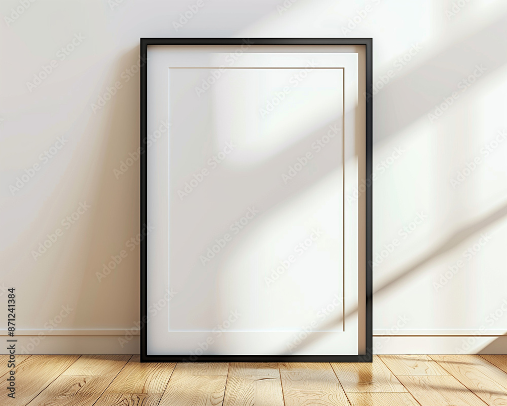 empty room with a frame empty room with a frame