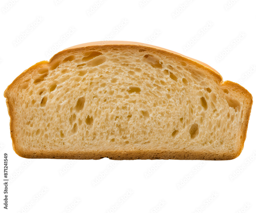 Cut slice piece of white bread isolated on transparent background. Bakery or homemade food product, fresh breakfast meal nutrition, tasty traditional natural pastry Cut slice piece of white bread isolated on transparent background. Bakery or homemade food product, fresh breakfast meal nutrition, tasty traditional natural pastry