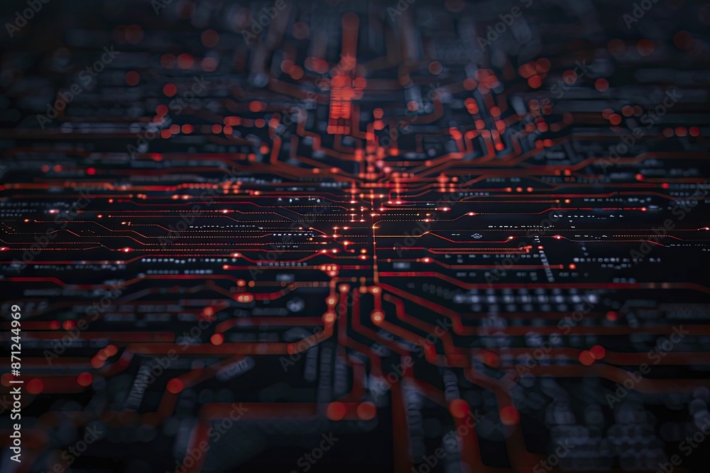 Interconnected systems depicted through complex, yet clear, network ...