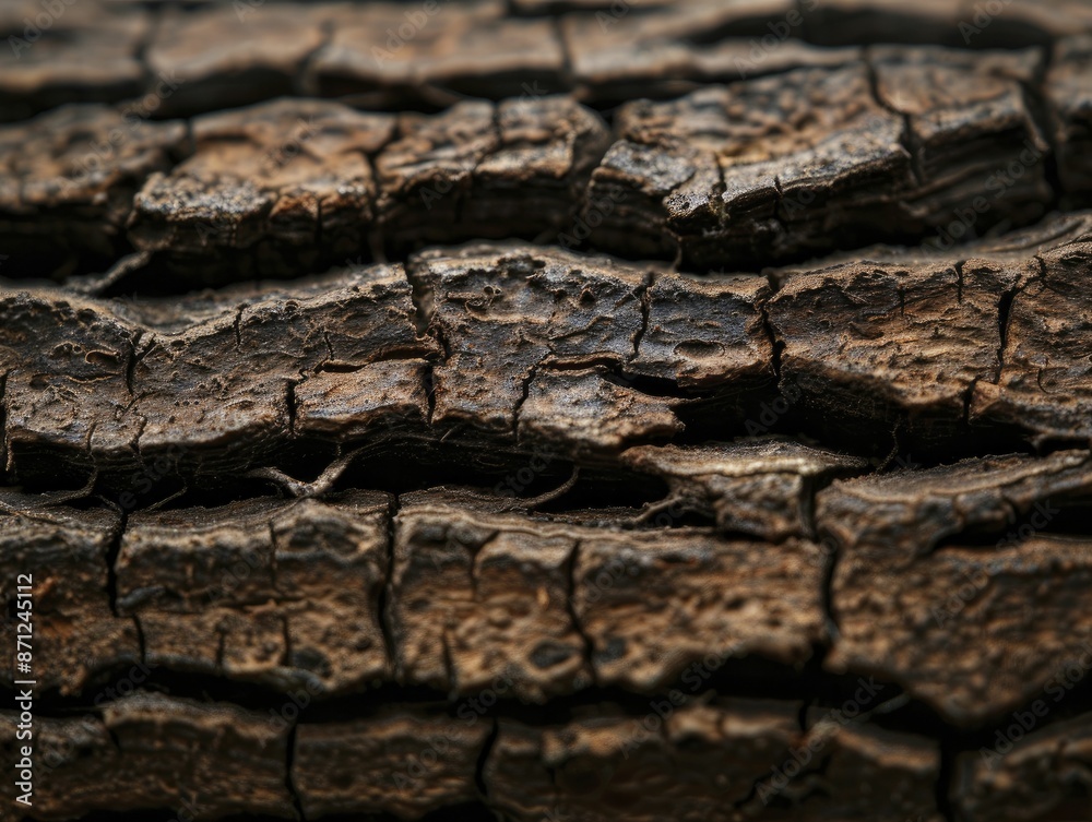 Fototapeta premium High-resolution images showcasing the unique patterns and details of natural surface textures captured.