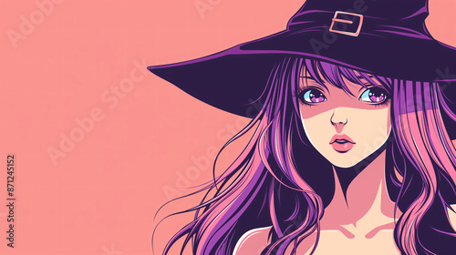 Halloween Kawaii Witch Anime Art