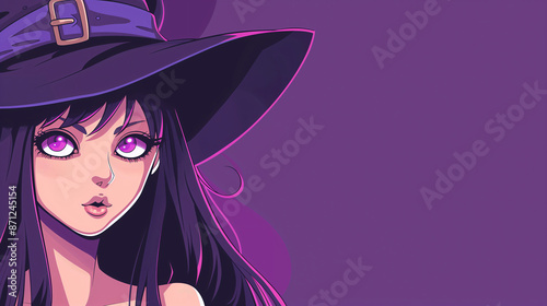 Halloween Kawaii Witch Anime Art