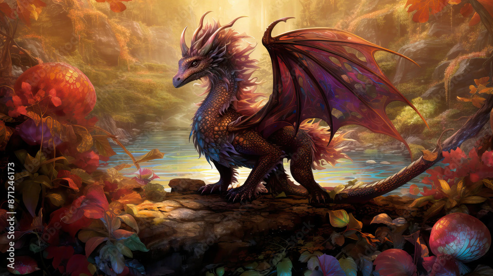 Faerie Dragon: Whimsical Creature of Enchantment and Wonder Fantasy wallpaper Faerie Dragon: Whimsical Creature of Enchantment and Wonder Fantasy wallpaper