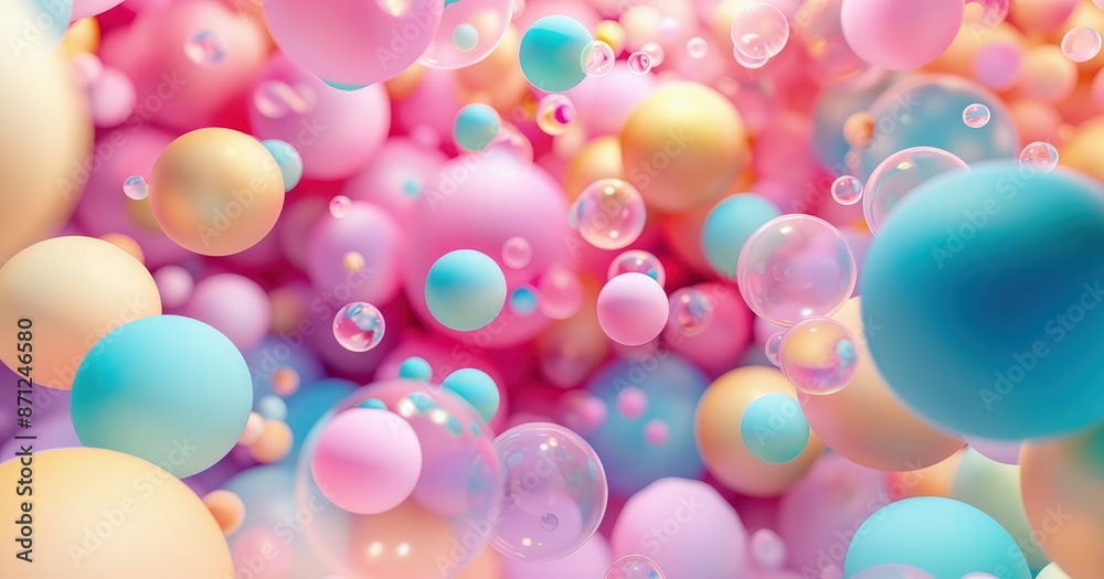 Pastel Bubble Background Pastel Bubble Background