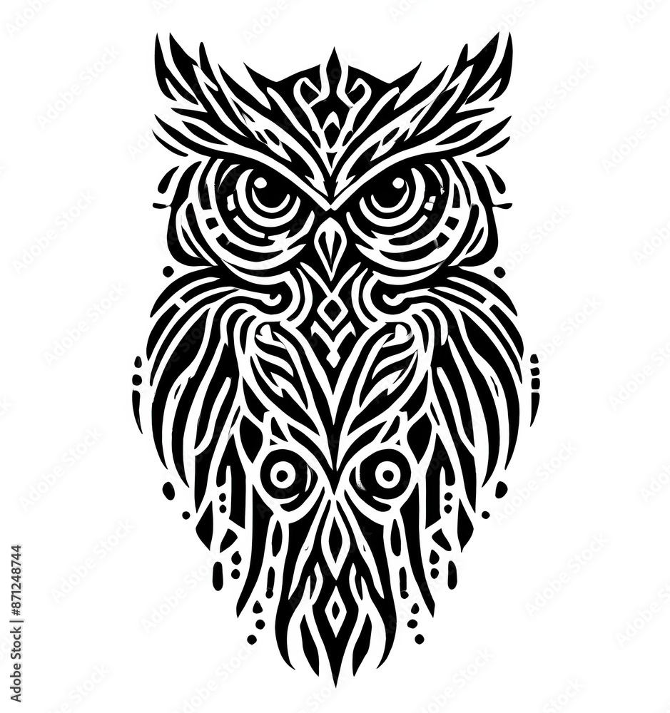 TRIBAL TATOO トライバル タトゥ 刺青 蝶 和柄 フクロウ OWL TRIBAL TATOO トライバル タトゥ 刺青 蝶 和柄 フクロウ OWL