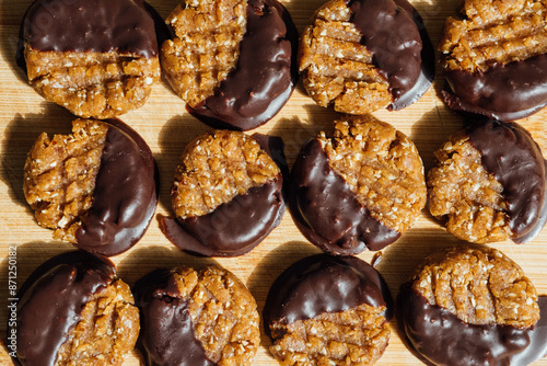 No-Bake Peanut Butter Chocolate Cookies